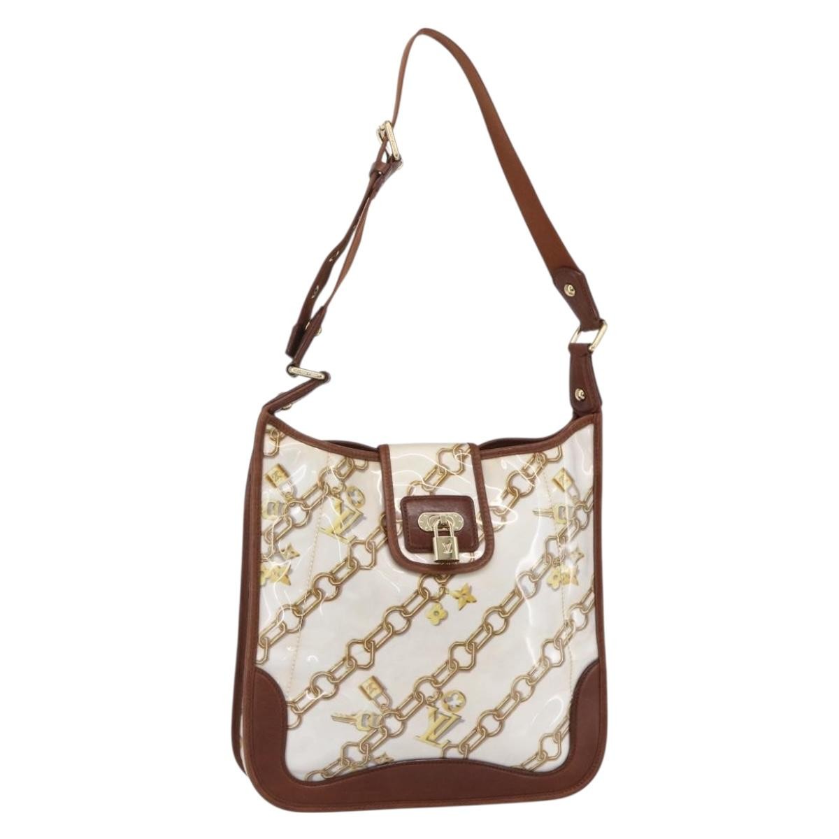 Louis Vuitton Charms Musette Handbag PVC Over Printed Silk, White, Plastic, Shoulder Bag
