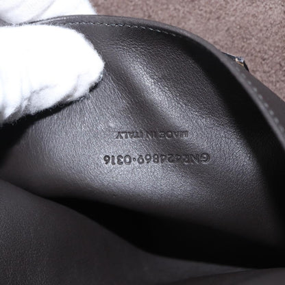 Saint Laurent Monogram Cabas Leather, GRAY, LEATHER, Tote bag