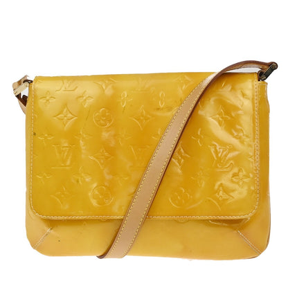 Louis Vuitton Thompson Street Handbag Monogram Vernis, Yellow, Patent Leather, Shoulder Bag