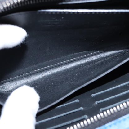 Louis Vuitton Organiser Atholl Leather, BLUE, LEATHER, Wallets