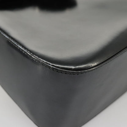 Salvatore Ferragamo Gancini handbag Leather, BLACK, LEATHER, Handbag