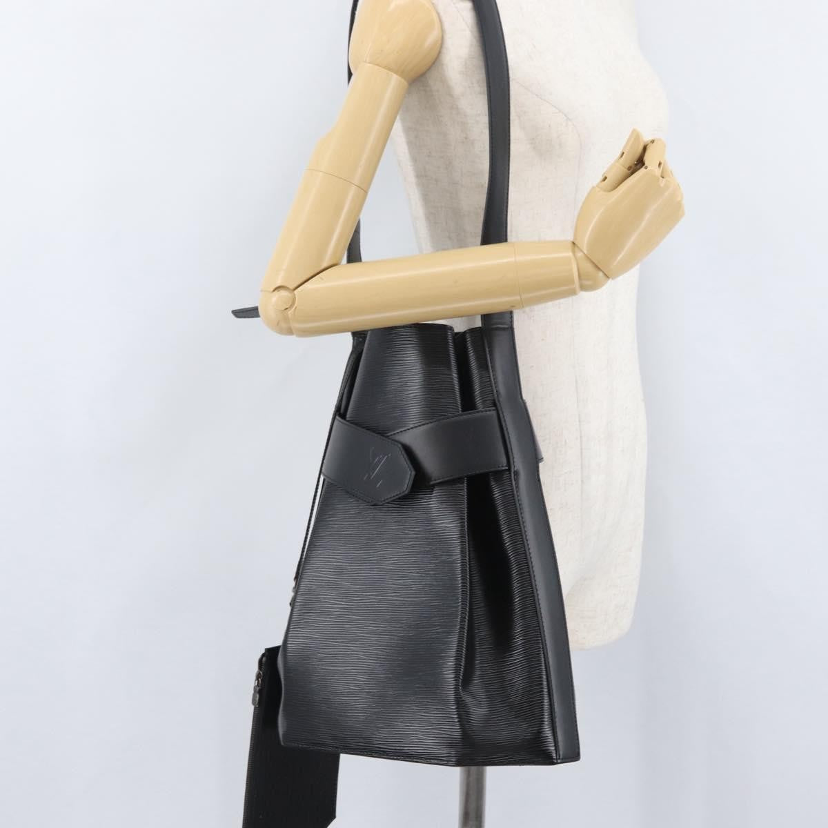 Louis Vuitton Vintage Sac d'Epaule Handbag Epi Leather, BLACK, LEATHER, Shoulder bag