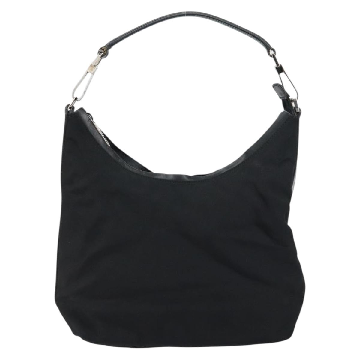 Gucci Zip Hobo Nylon, Black, Nylon, Handbag