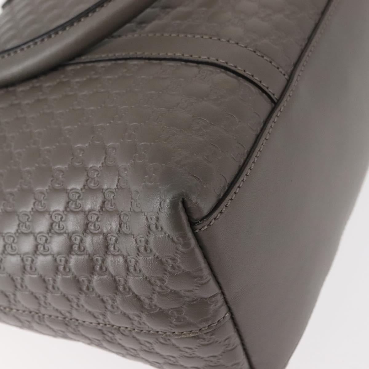 Gucci Britt Convertible Dome Satchel Microguccissima Leather, GRAY, LEATHER, Handbag
