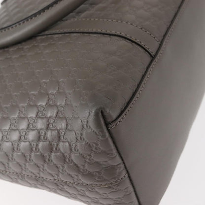 Gucci Britt Convertible Dome Satchel Microguccissima Leather, GRAY, LEATHER, Handbag