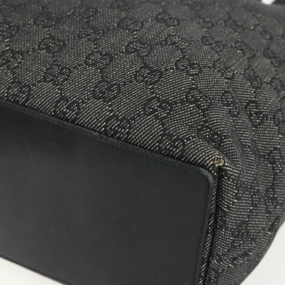 Gucci Vintage Bucket Shopping Tote GG Canvas, BLACK, CANVAS, Tote bag