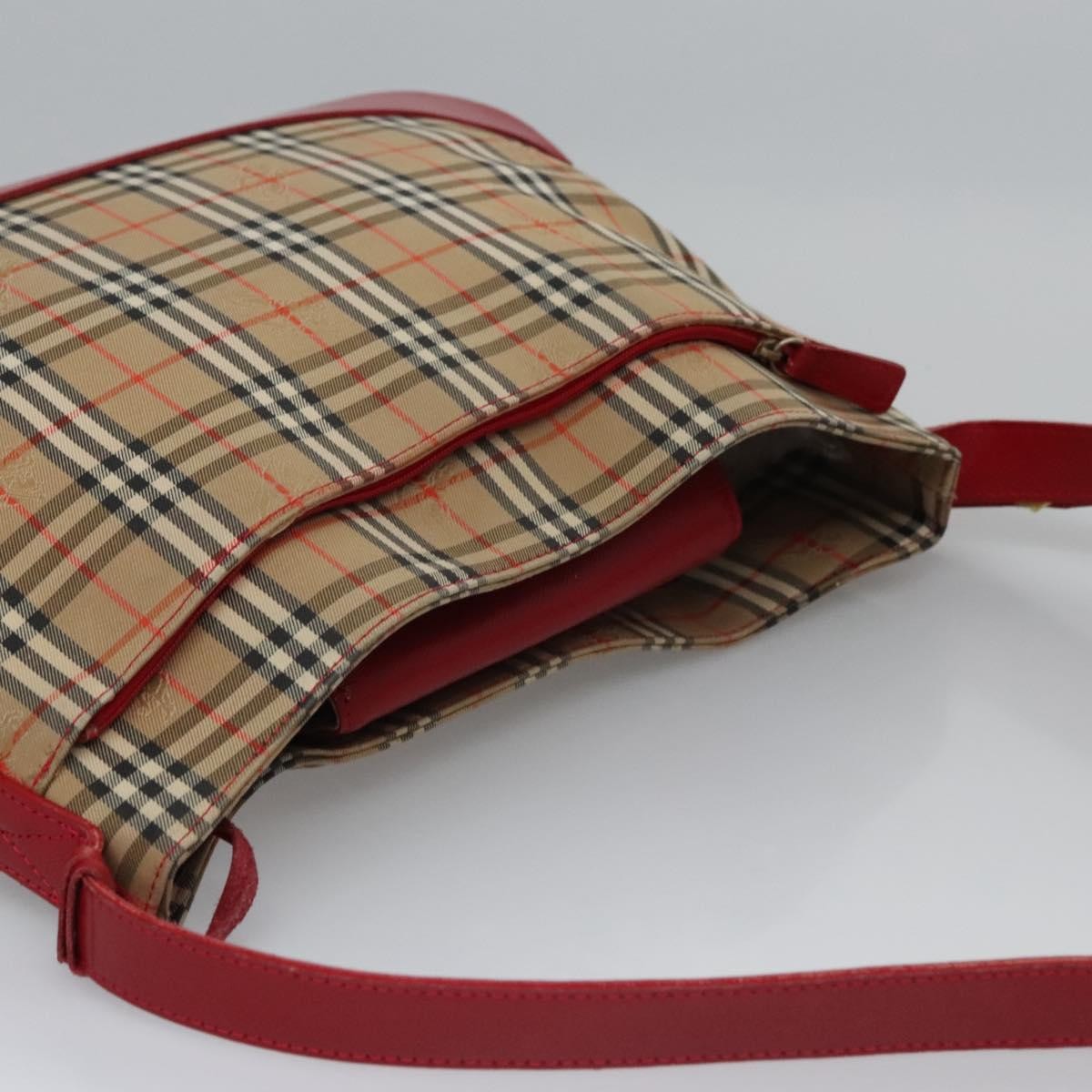 Burberry Shoulder Bag Nova Check Canvas, BEIGE, CANVAS, Shoulder bag