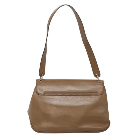 Salvatore Ferragamo Vala Shoulder Bag Leather, BROWN, LEATHER, Shoulder bag