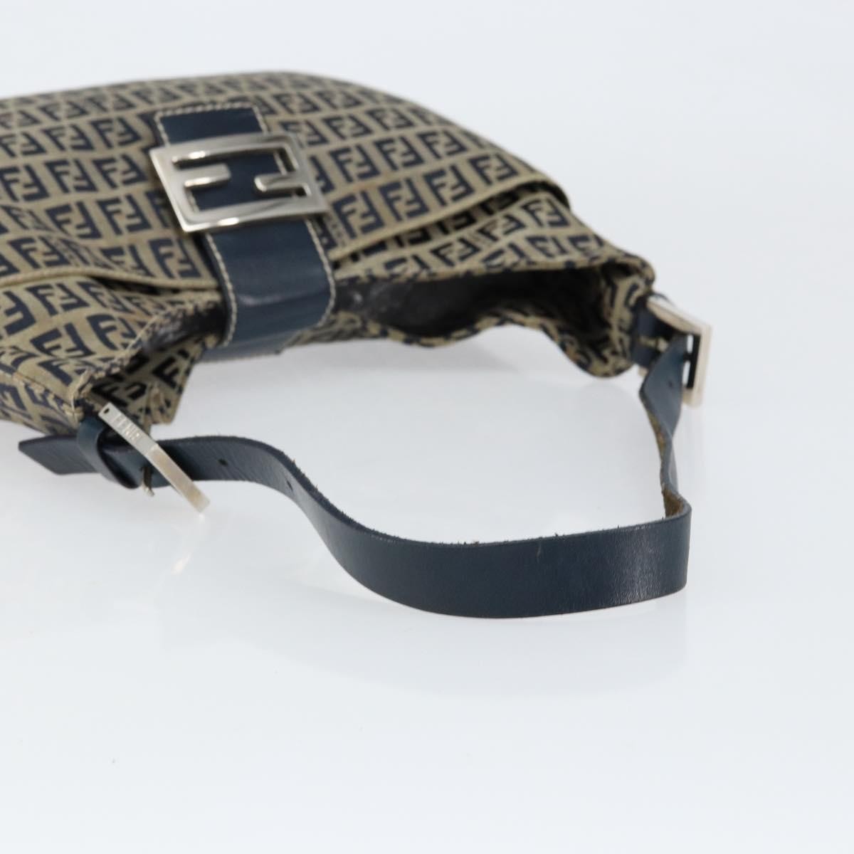 Fendi Vintage Hobo Zucchino Canvas, NAVY, CANVAS, Shoulder bag