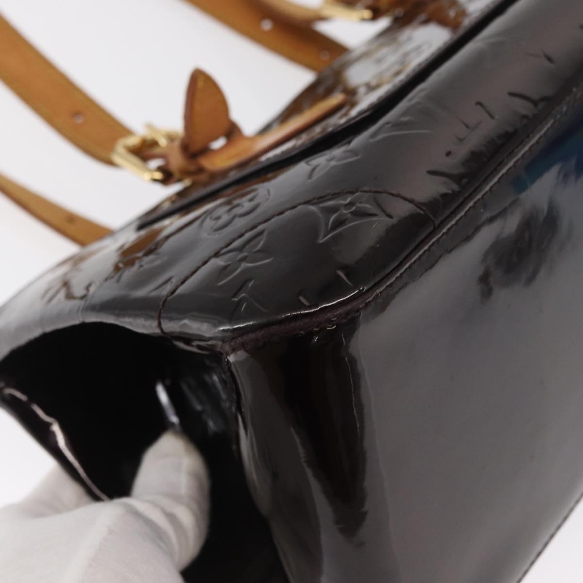 Louis Vuitton Rosewood Avenue Handbag Monogram Vernis, BROWN, PATENT_LEATHER, Shoulder bag