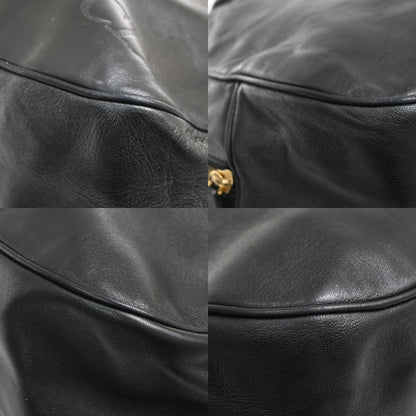 Christian Dior Vintage CD Handbag Leather, BLACK, LEATHER, Handbag