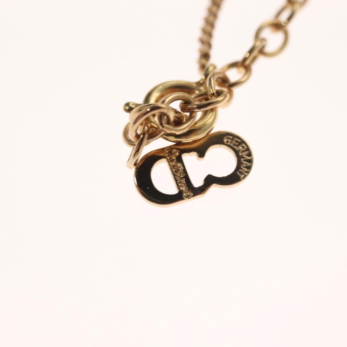 Christian Dior CD Pendant Necklace Gold-plated, GOLD, METAL, Necklace