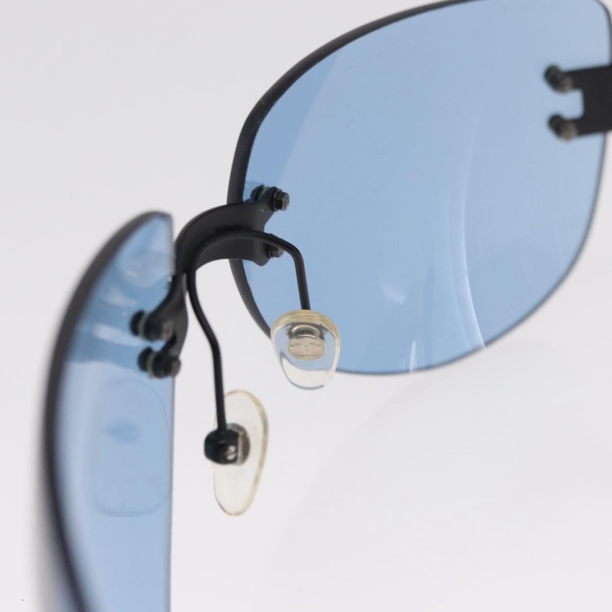 Chanel Logo CC Sunglasses Metal, BLUE, METAL, Sunglasse