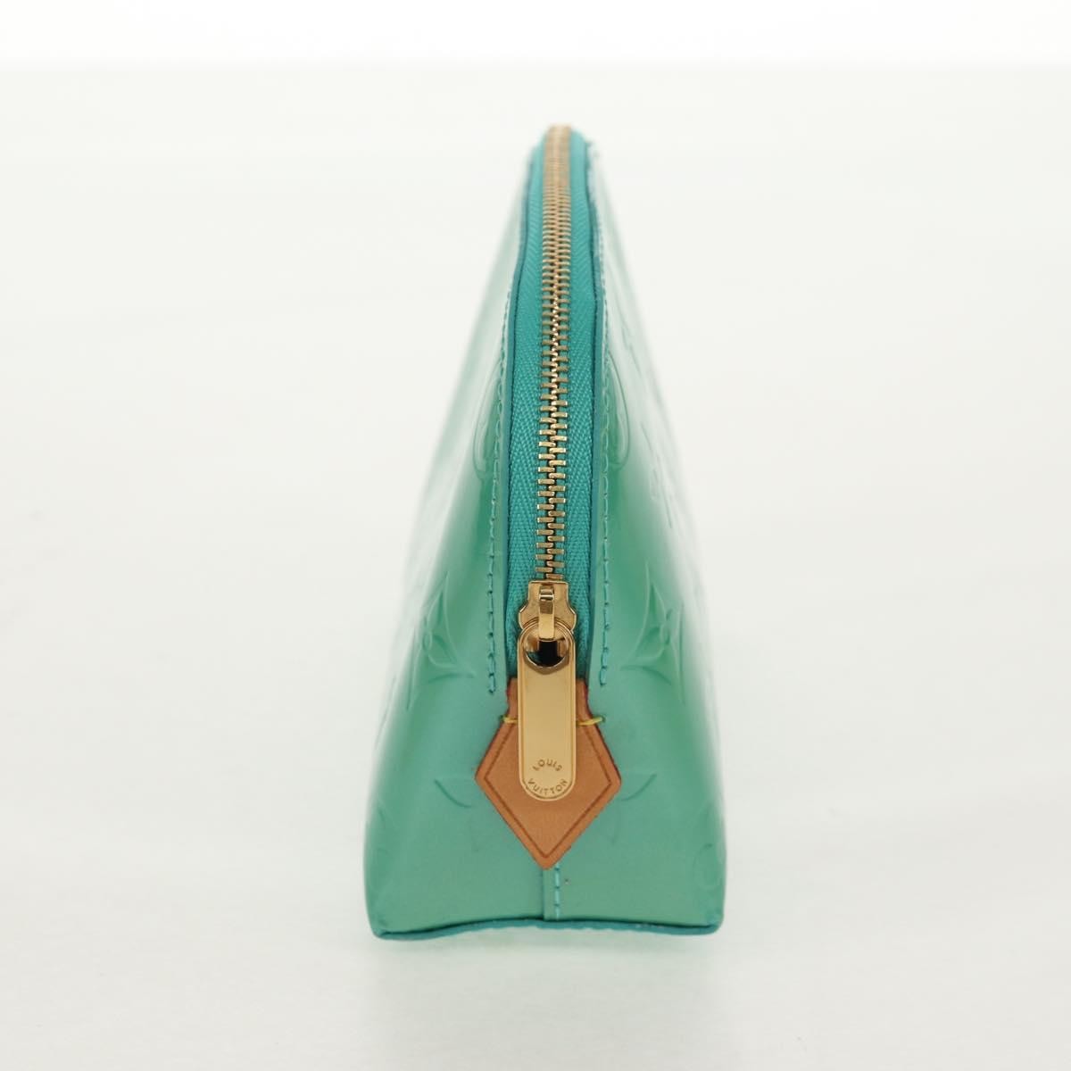 Louis Vuitton Cosmetic Pouch Monogram Vernis, BLUE, PATENT_LEATHER, Clutche & pouche