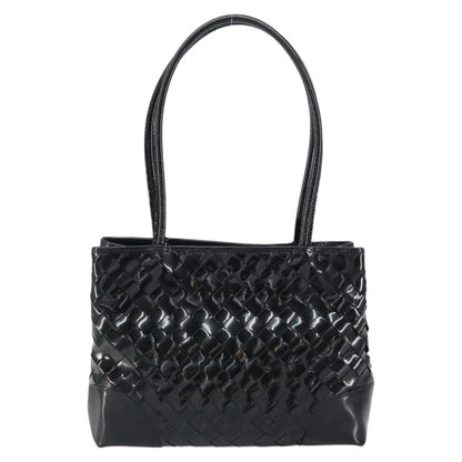 Bottega Veneta Intrecciato Tote Patent leather, BLACK, PATENT_LEATHER, Tote bag