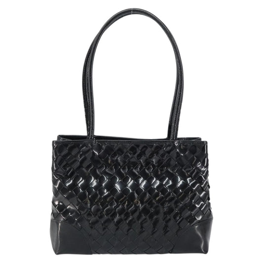 Bottega Veneta Intrecciato Tote Patent leather, BLACK, PATENT_LEATHER, Tote bag