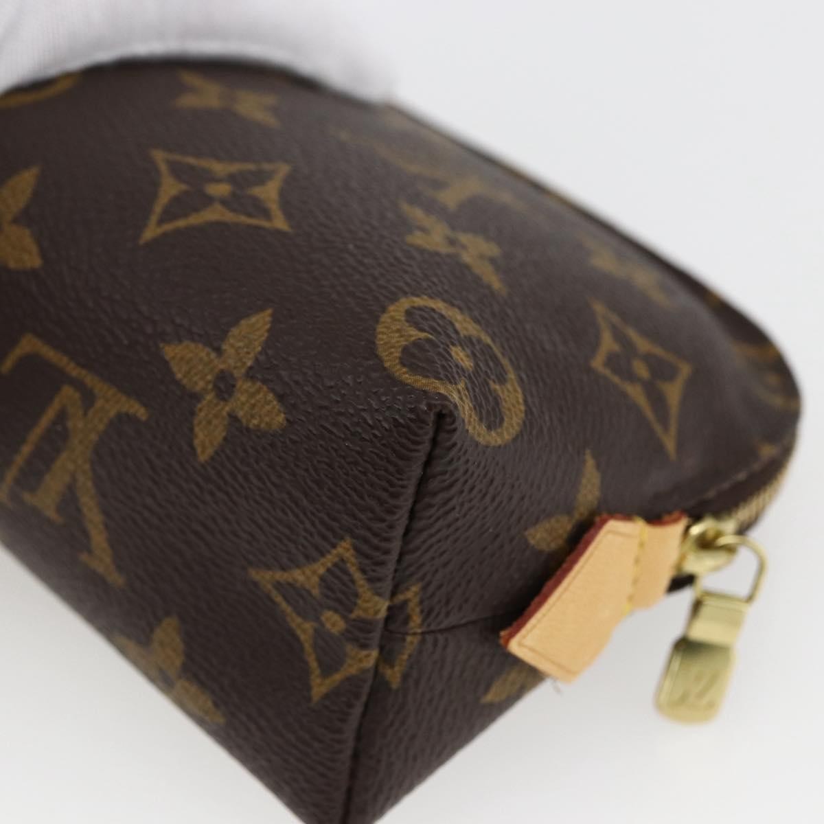 Louis Vuitton Cosmetic Pouch Monogram Canvas, BROWN, CANVAS, Clutche & pouche