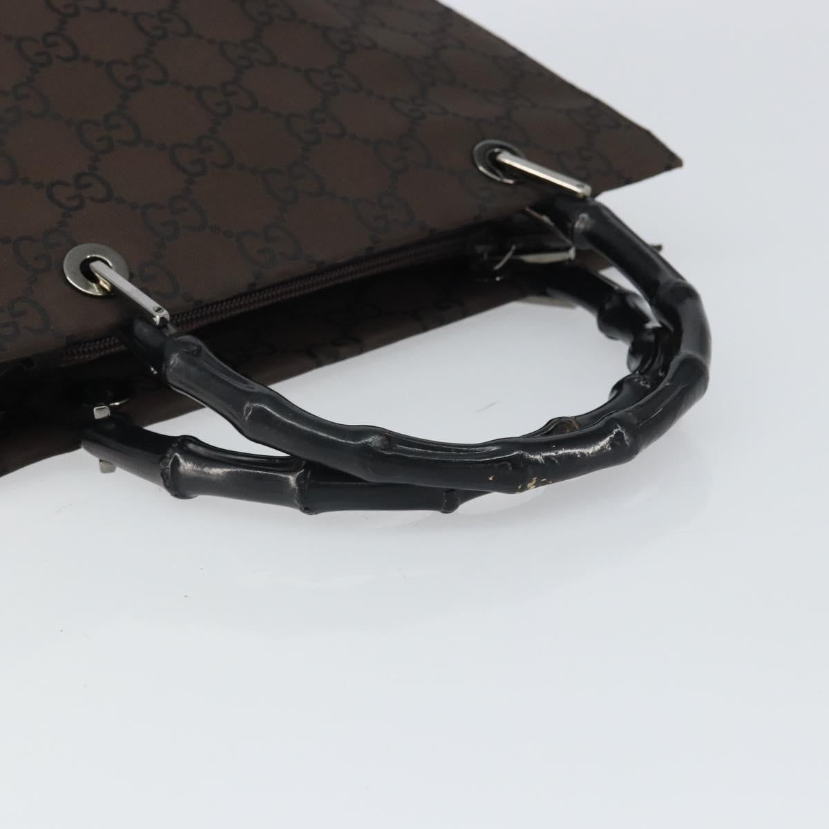 Gucci Bamboo tote bag Canvas, BROWN, CANVAS, Tote bag