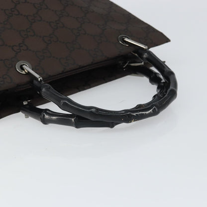 Gucci Bamboo tote bag Canvas, BROWN, CANVAS, Tote bag