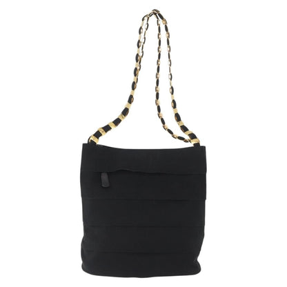 Salvatore Ferragamo Vala Shoulder Bag Nylon, BLACK, NYLON, Shoulder bag