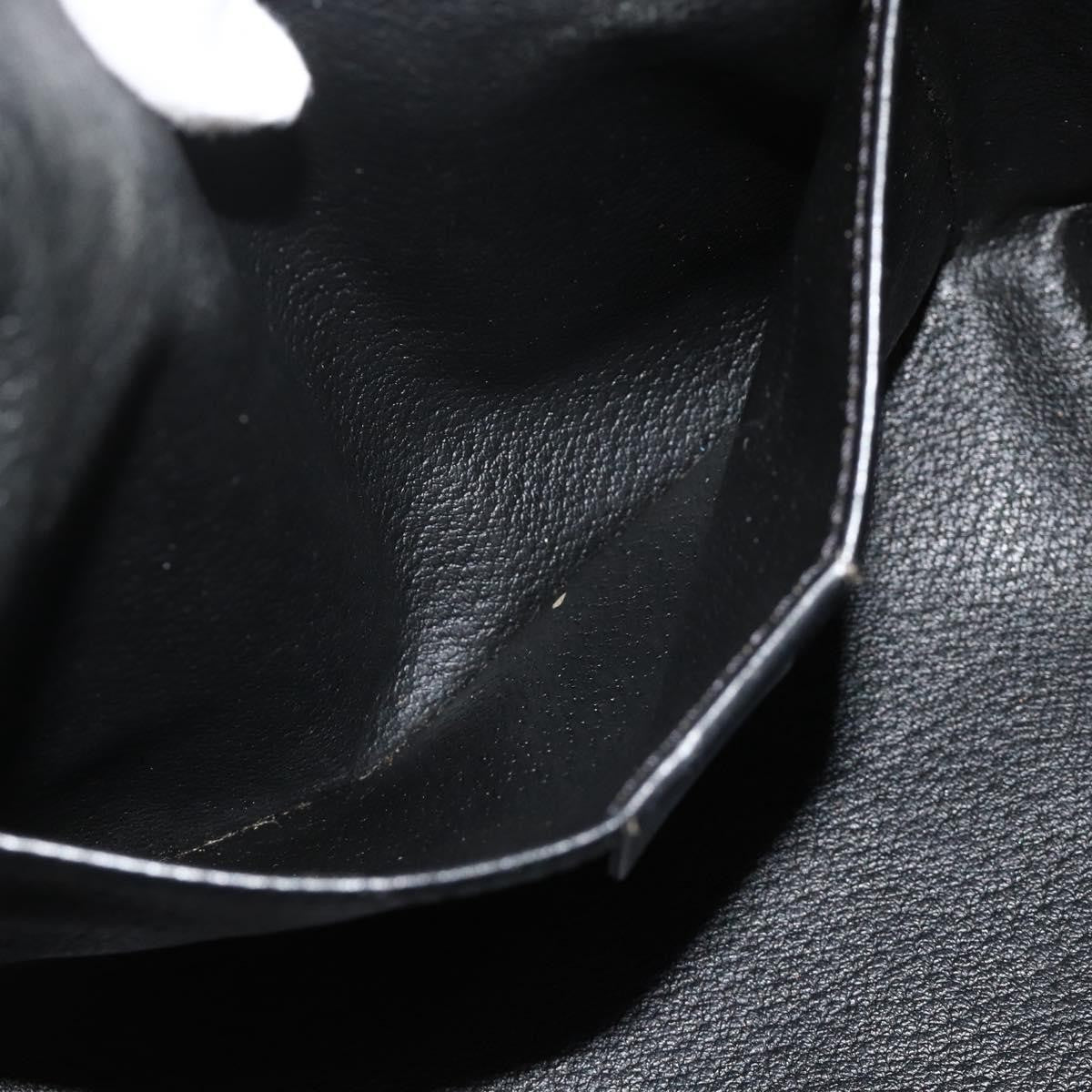 Celine Vintage Macadam Shoulder Bag Macadam Canva  Vinyl, Black, Canvas, Handbag