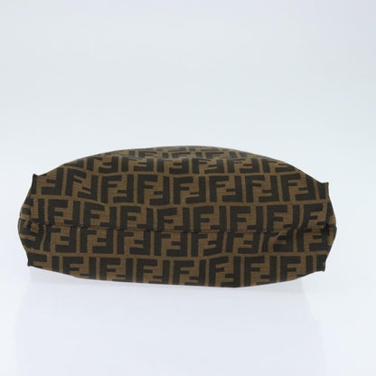 Fendi Open Shopping Tote Zucca Canvas, BROWN, CANVAS, Tote bag