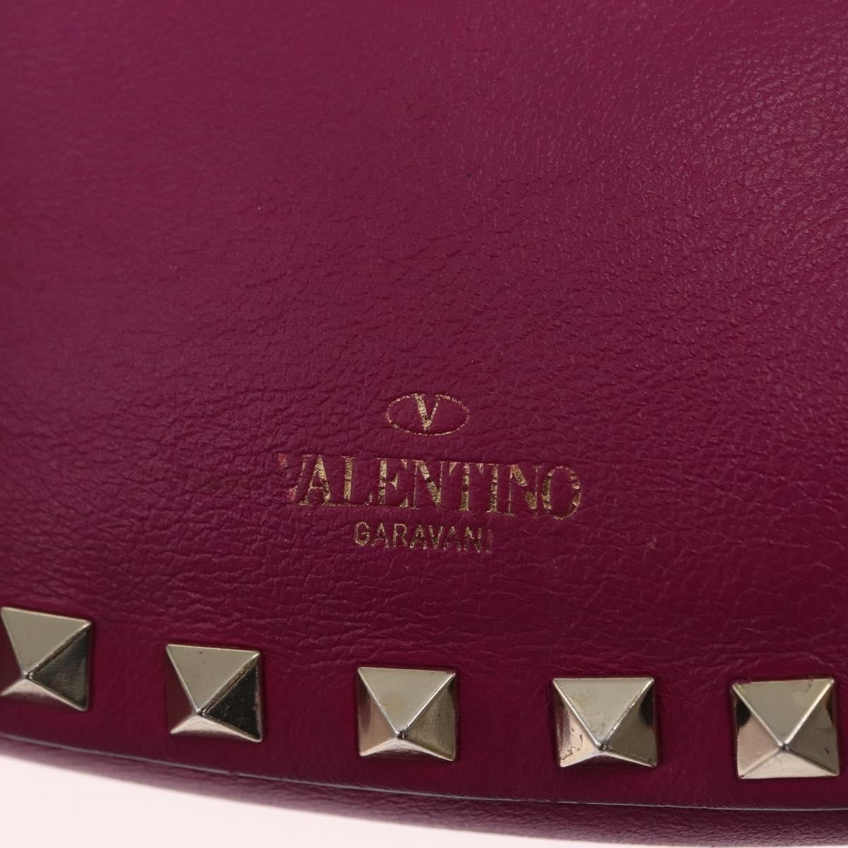 Valentino Garavani Rockstud Saddle Crossbody Bag Leather, PINK, LEATHER, Clutche & pouche