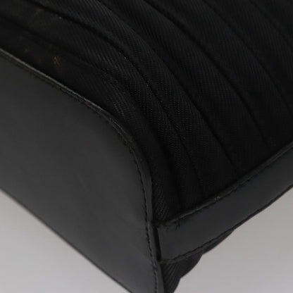 Gucci Vintage Bamboo Handle Bag Nylon, Black, Nylon, Tote Bag