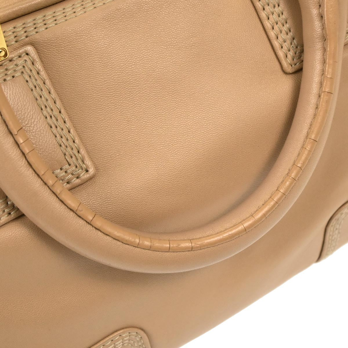 Loewe Amazona Bag Leather, BEIGE, LEATHER, Handbag