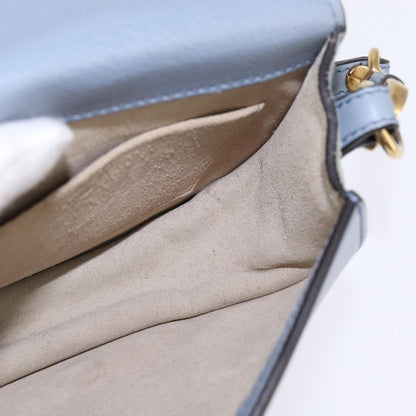 Chloe Nile Crossbody Bag Leather, BLUE, LEATHER, Crossbody bag