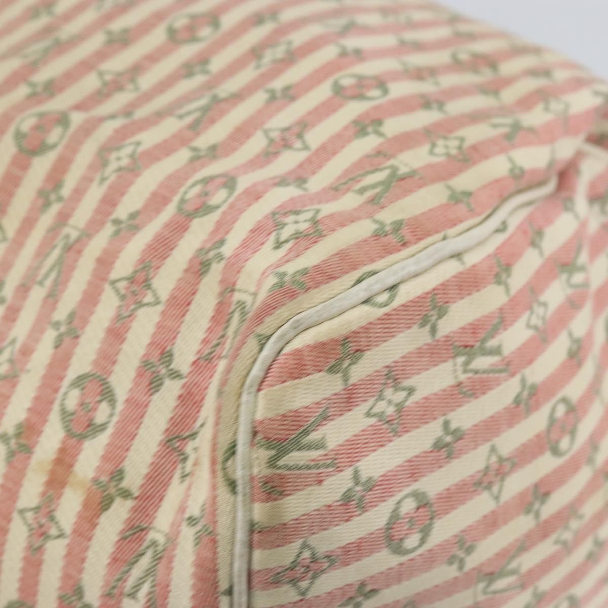 Louis Vuitton Speedy Handbag Mini Lin, PINK, CANVAS, Handbag