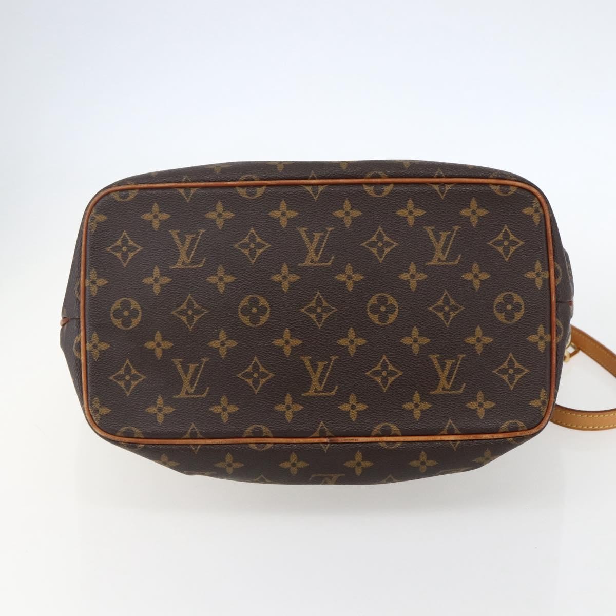 Louis Vuitton Palermo Handbag Monogram Canvas, BROWN, CANVAS, Tote bag
