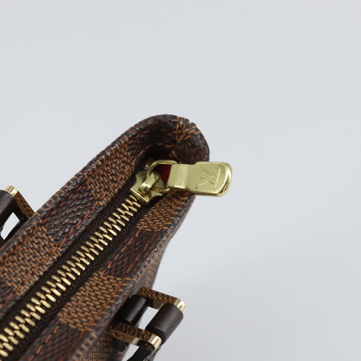 Louis Vuitton Manosque Pochette Damier, BROWN, CANVAS, Clutche & pouche