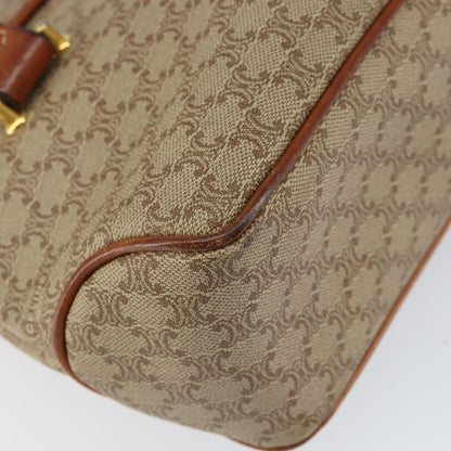 Celine Vintage Macadam Handbag Canvas, BEIGE, CANVAS, Handbag