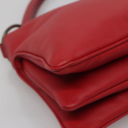 Miu Miu Triple Compartment Convertible Satchel Leather, RED, LEATHER, Shoulder bag