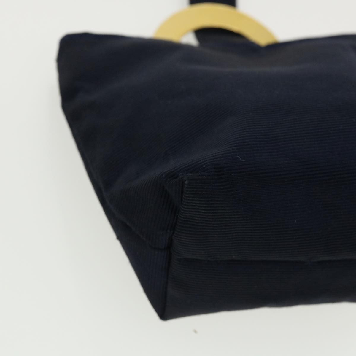 Celine Circle Logo Pouch Nylon, NAVY, CANVAS, Clutche & pouche