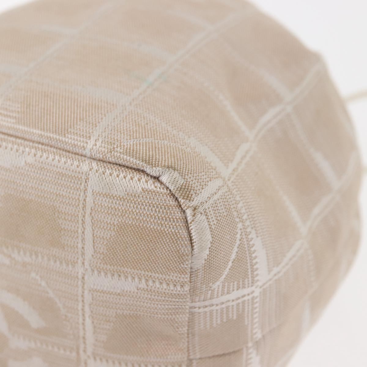 Chanel Travel line pouch Nylon, Beige, Nylon, Clutch