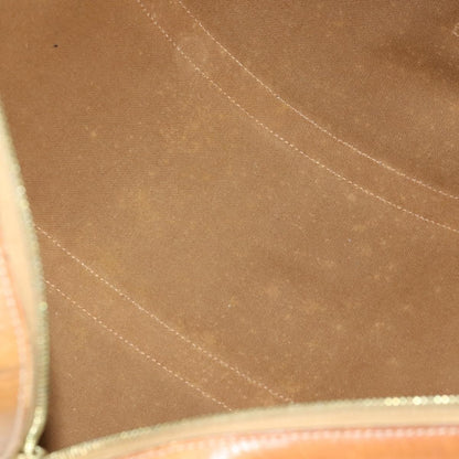 Celine Vintage Macadam Boston bag Canvas and Leather, BROWN, CANVAS, Travel bag