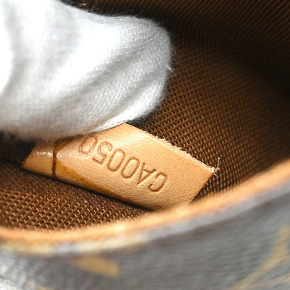 Louis Vuitton Pochette Gange Monogram Canvas, BROWN, CANVAS, Clutche & pouche
