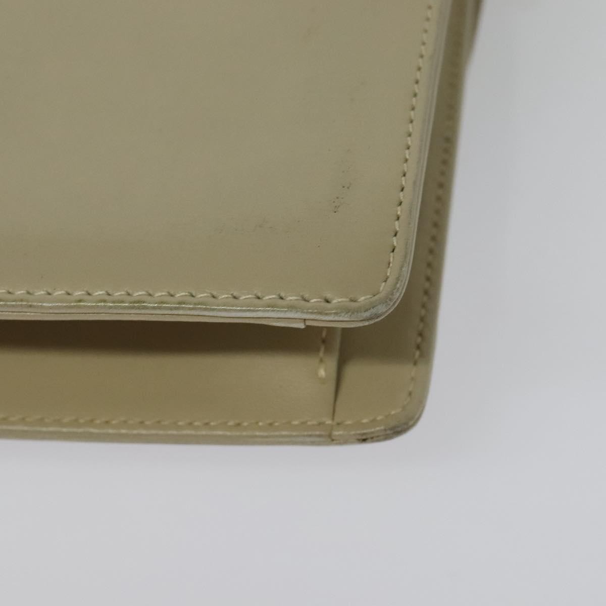 Gucci Vintage Interlocking G Flap Shoulder Bag Leather, BEIGE, LEATHER, Shoulder bag