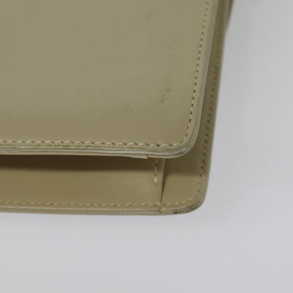Gucci Vintage Interlocking G Flap Shoulder Bag Leather, BEIGE, LEATHER, Shoulder bag