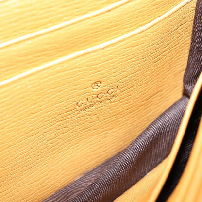 Gucci Betty Chain Wallet Leather, YELLOW, LEATHER, Clutche & pouche