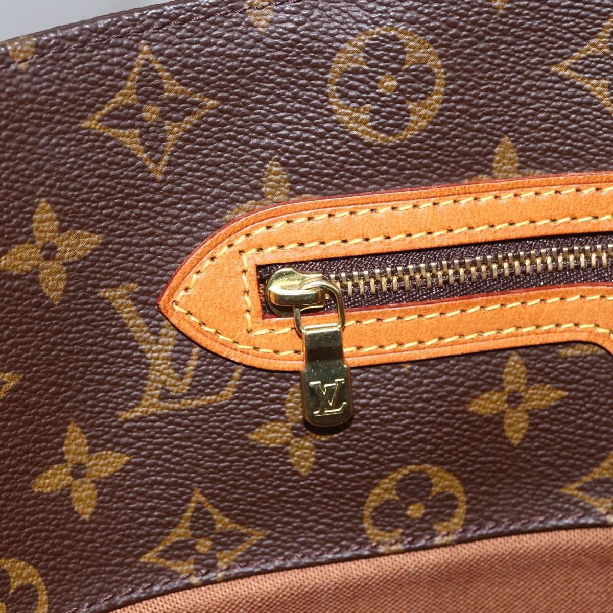 Louis Vuitton Shopping Sac Handbag Monogram Canvas, BROWN, CANVAS, Tote bag