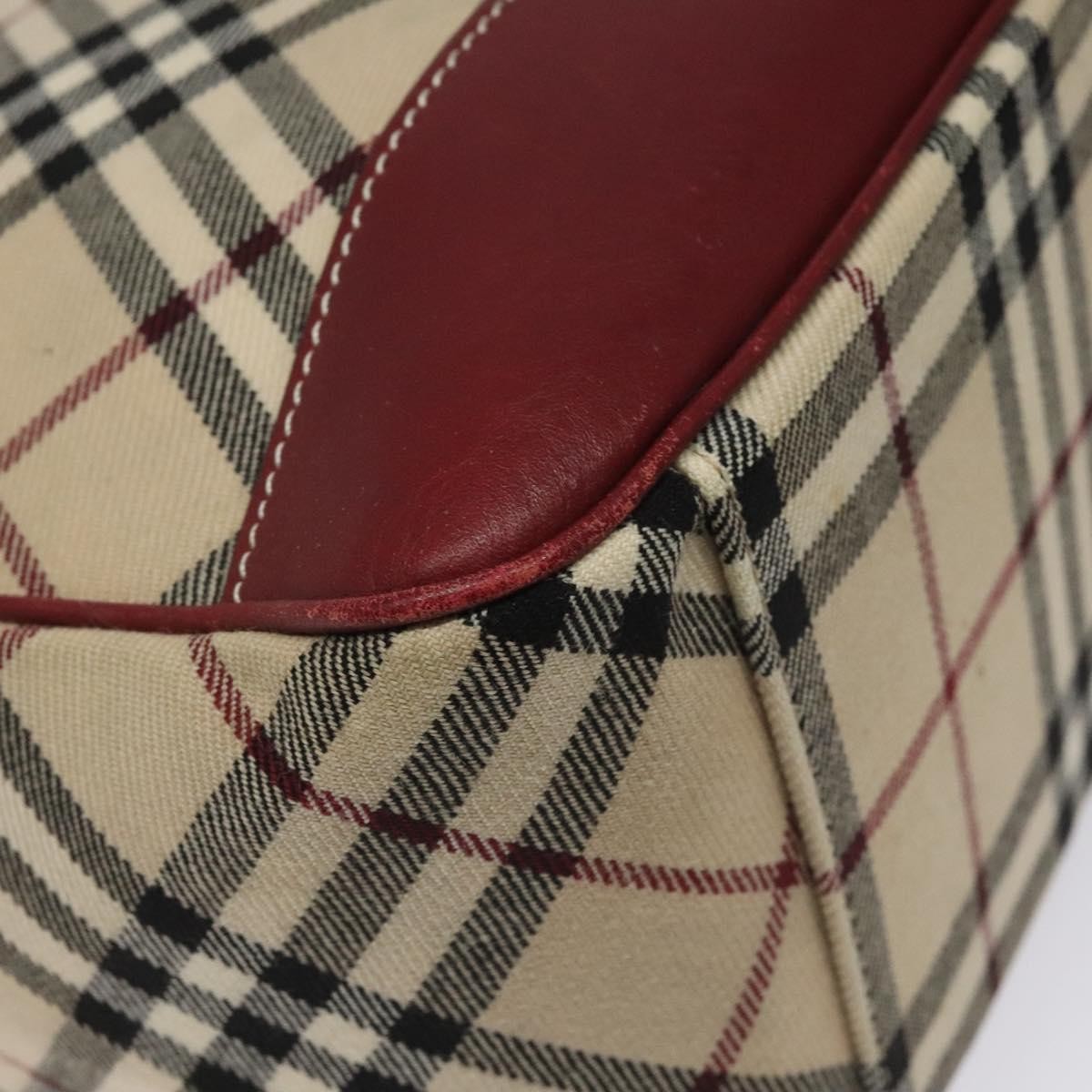 Burberry Nova Check Blue Label Canvas, BEIGE, CANVAS, Shoulder bag