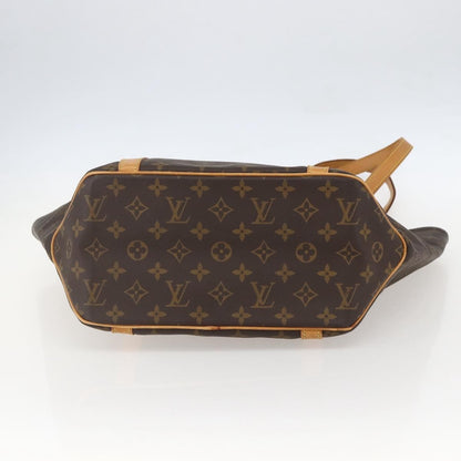 Louis Vuitton Shopping Sac Handbag Monogram Canvas, BROWN, CANVAS, Tote bag