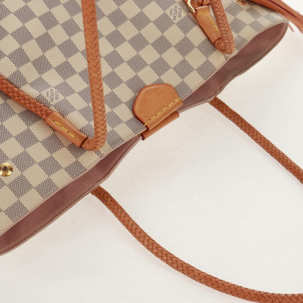 Louis Vuitton Propriano Handbag Damier, WHITE, CANVAS, Tote bag