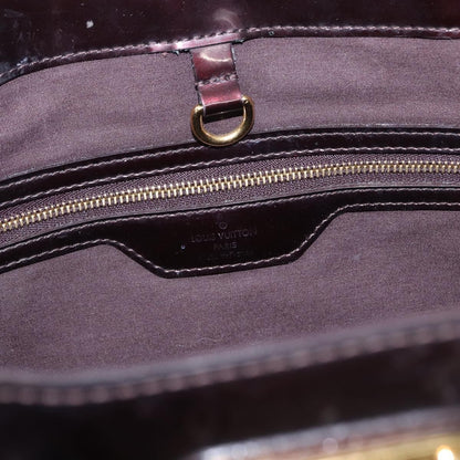 Louis Vuitton Wilshire Handbag Monogram Vernis, PURPLE, PATENT_LEATHER, Handbag
