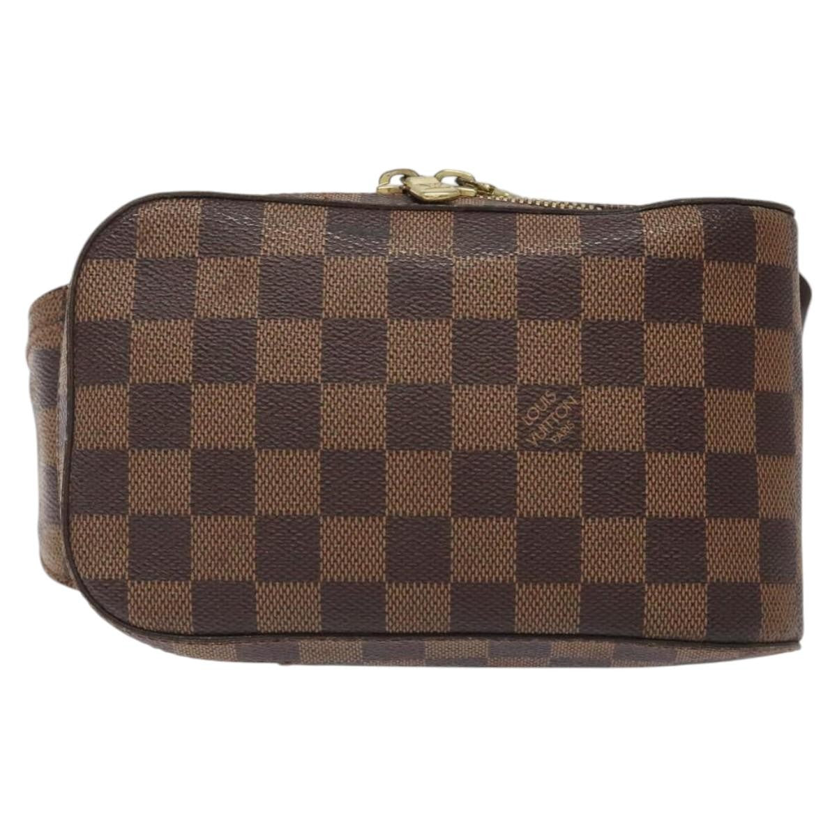 Louis Vuitton Geronimos Waist Bag Damier, BROWN, CANVAS, Shoulder bag