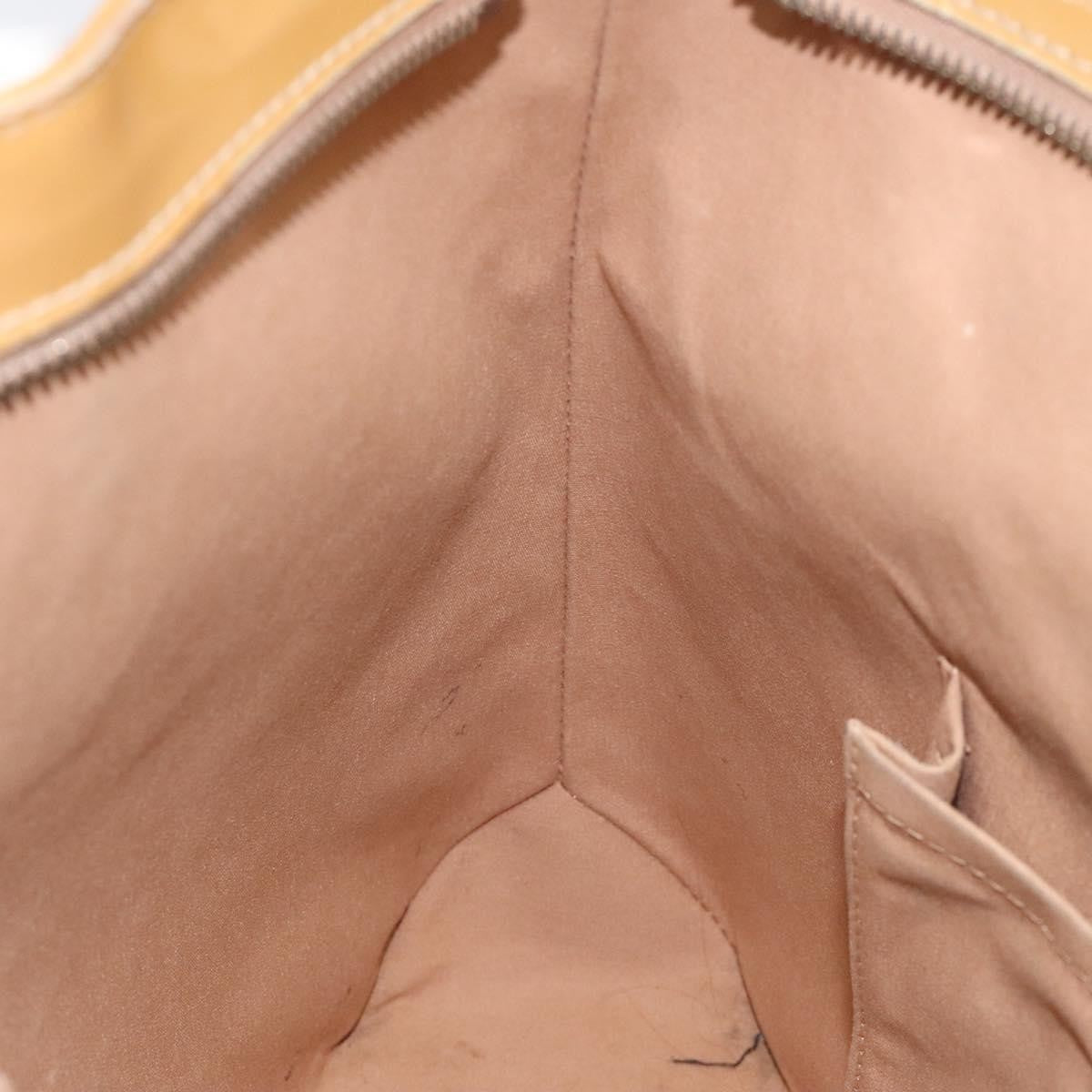 Louis Vuitton Brentwood Handbag Monogram Vernis, BEIGE, PATENT_LEATHER, Shoulder bag