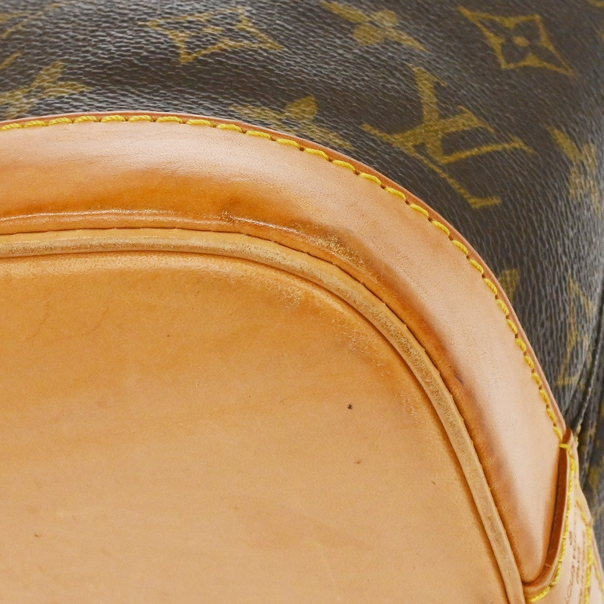 Louis Vuitton Alma Handbag Monogram Canvas, Brown, Canvas, Handbag